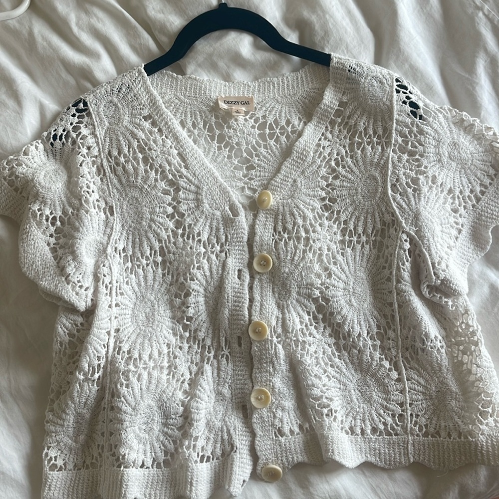 Crochet sweater/top size small- never worn before